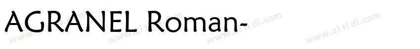 AGRANEL Roman字体转换